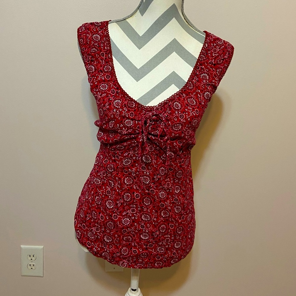 Vintage Cato Y2K milkmaid lace up top size XL!